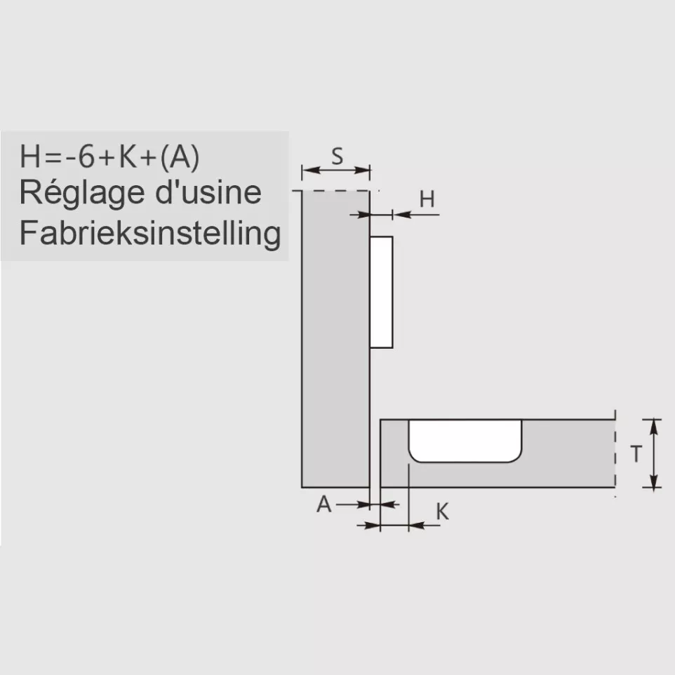 Pivot-Star 110° verzonken vernikkeld...