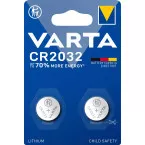 Varta knoopcel Lithium CR2032, blister van 2 stuks