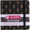Talens Art Creation Art Deco Sketchbook, 140 gsm, 12 x 12 cm sheets, 80 sheets