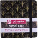Talens Art Creation Art Deco Sketchbook, 140 gsm, 12 x 12 cm sheets, 80 sheets