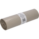 DEISS Garbage Bags 65 + 50 x 135 cm Transparent LDPE Roll of 10 Pieces