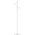 MAUL kapstok Caurus metaal, hoogte 177 cm, 7 ophangrails, wit RAL9010