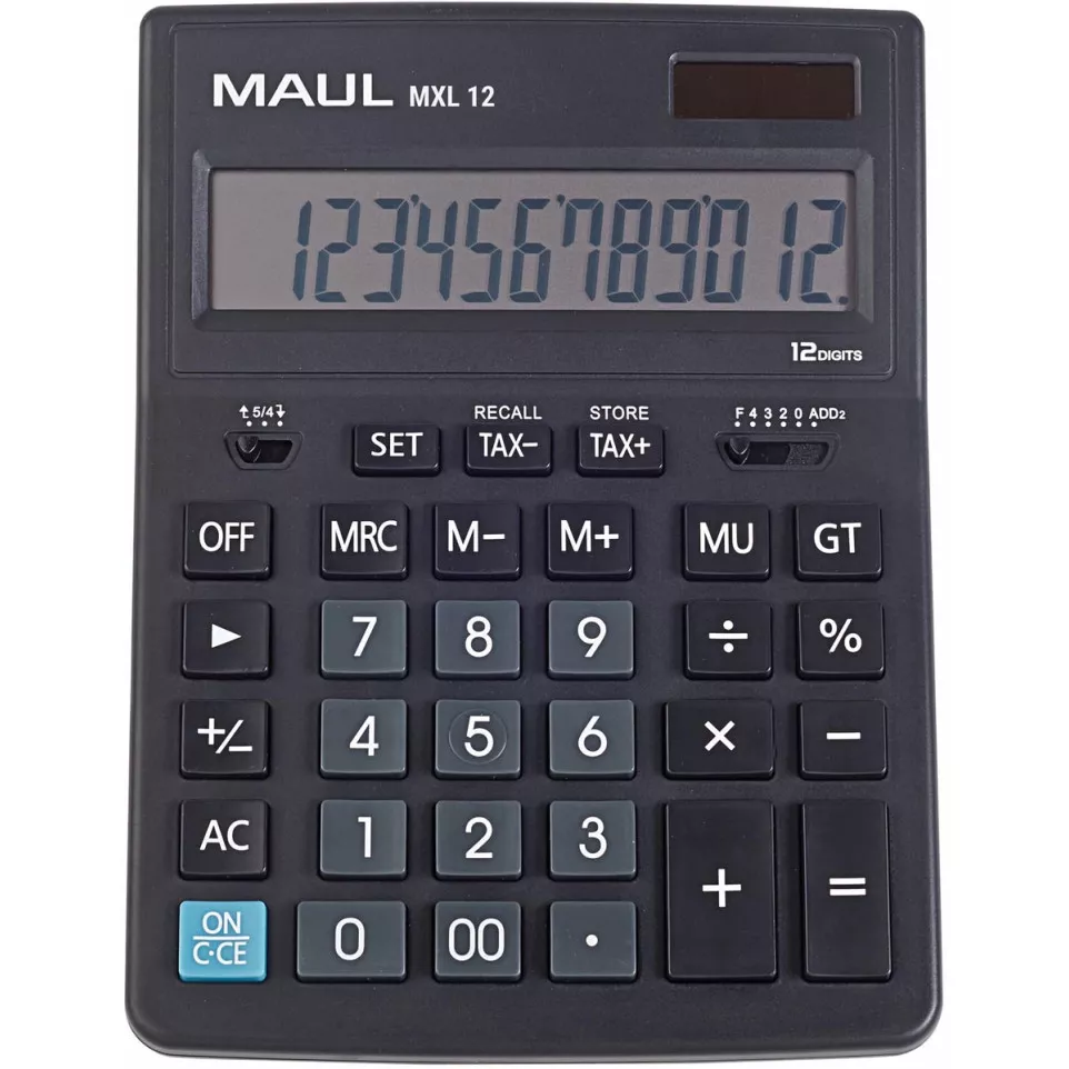 Maul calculatrice de bureau MXL 12, noir