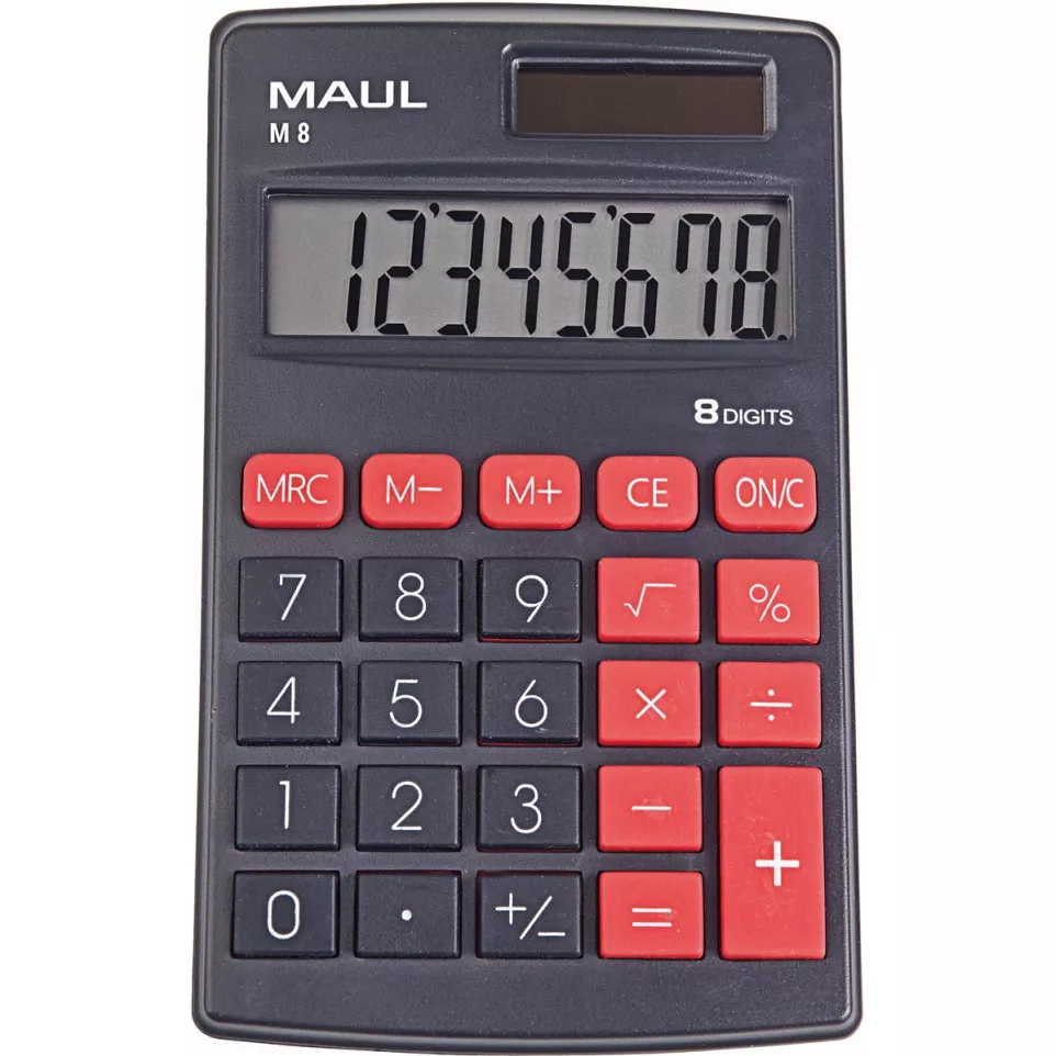 MAUL zakrekenmachine M8, zwart