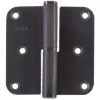 80x80mm Ø12mm matzwart HDD-scharnier, rechts / pce