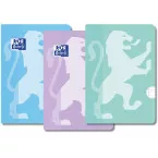 Oxford School A4 Exercise Book, 72 Pages, Ruled with Margin, Assorted Colours, Pack of 3