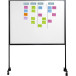 Smit Visual tableau blanc, acier laqué, magnétique, mobile, 150 x 120 cm
