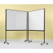 Smit Visual tableau blanc, acier laqué, magnétique, mobile, 150 x 120 cm