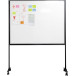 Smit Visual whiteboard, emaille, magnetisch, verrijdbaar, 150 x 120 cm