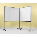 Smit Visual whiteboard, emaille, magnetisch, verrijdbaar, 150 x 120 cm