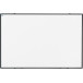 Smit Visual Softline whiteboard, gelakt staal, magnetisch, zwart profiel, 90 x 60 cm