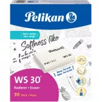 Pelikan gomme WS30, large, blanc, boîte de 30 pièces