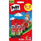 Pritt Original Glue Stick 22g Pack of 4 (3 Plus 1 Free) Blister Pack