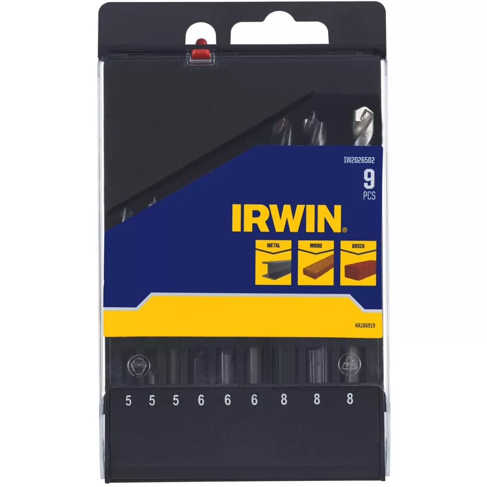 Irwin 9 Piece Metal Wood Masonry...