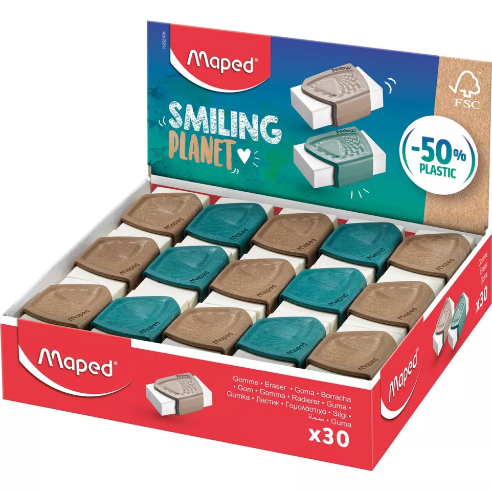 Maped Smiling Planet Eraser, Display...