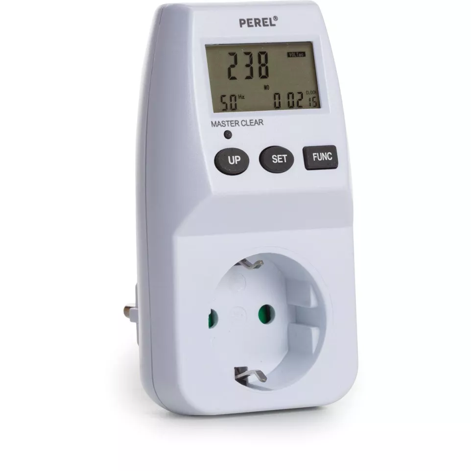 Perel energiemeter, 230 V, 16 A, wit,...
