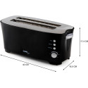 Domo Broodrooster B-Smart, voor 4 sneden brood, zwart