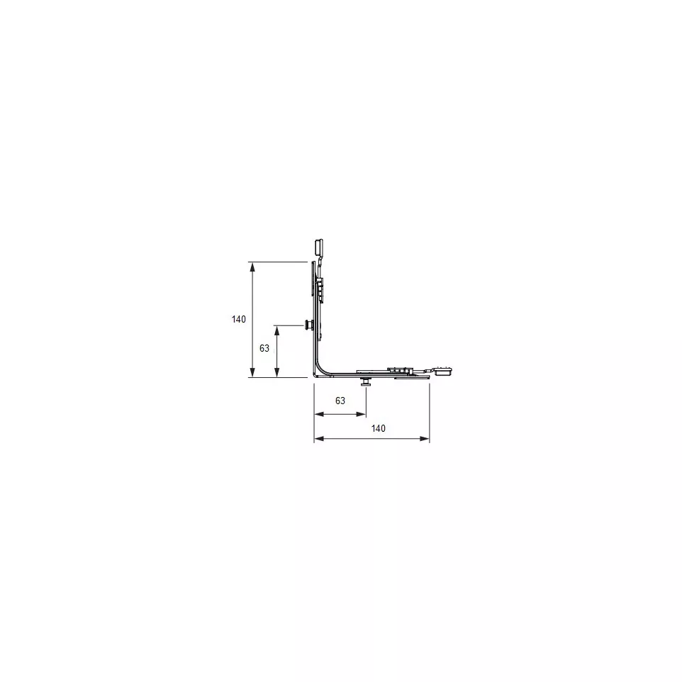 Lower Bracket for PSK160+ Type A and...