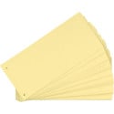 Oxford intercalaires 24 x 10,5 cm, 2 trous, jaune, 100 pièces