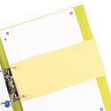 Oxford intercalaires 24 x 10,5 cm, 2 trous, jaune, 100 pièces