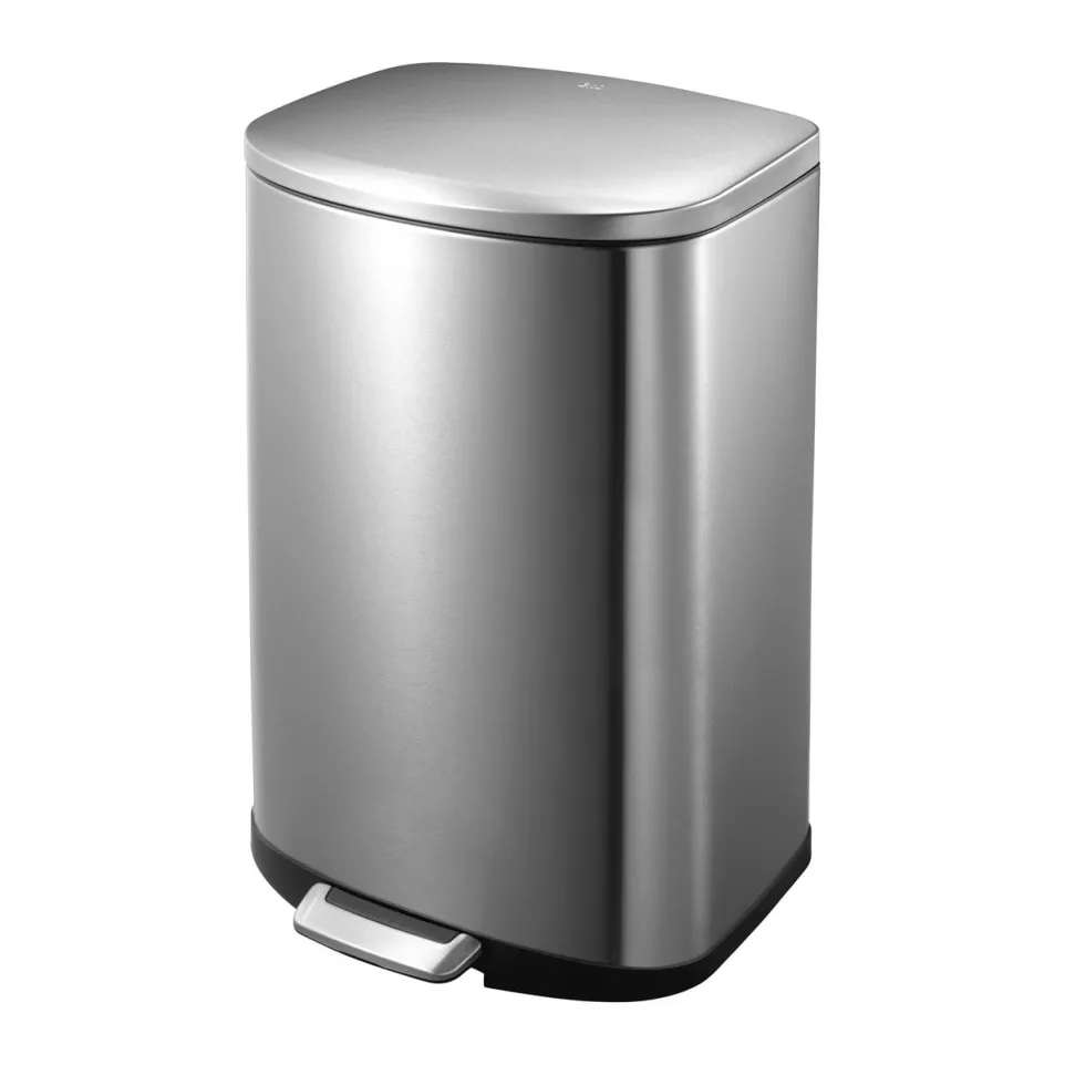 Eko poubelle à pédale Della 50 l, argent