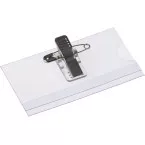 Europel badge avec clip combiné, ft 75 x 40 mm, 24 pièces