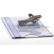 EUROPEL Name Badge Holders with Combined Clip 75 x 40 mm Pack of 24