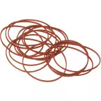 Q-Connect Rubber Bands Red 1.5mm x 80mm 100g