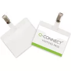 Q-Connect Name Badge with Clip 90 x 60 mm Box of 25