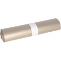 Deiss garbage bags 90 x 120 x 0.5 cm transparent LDPE roll of 10 pieces