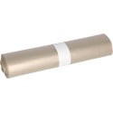 Deiss Garbage Bags 240L 80+40 x 140 cm Transparent HDPE Roll of 10 Pieces