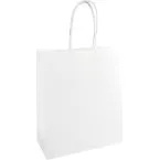Sac en papier, ft 32 x 12 x 41 cm, blanc