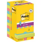 Post-It Super Sticky Z-Notes Cosmic, 90 feuilles, ft 76 x 76 mm, 8 + 4 GRATUIT