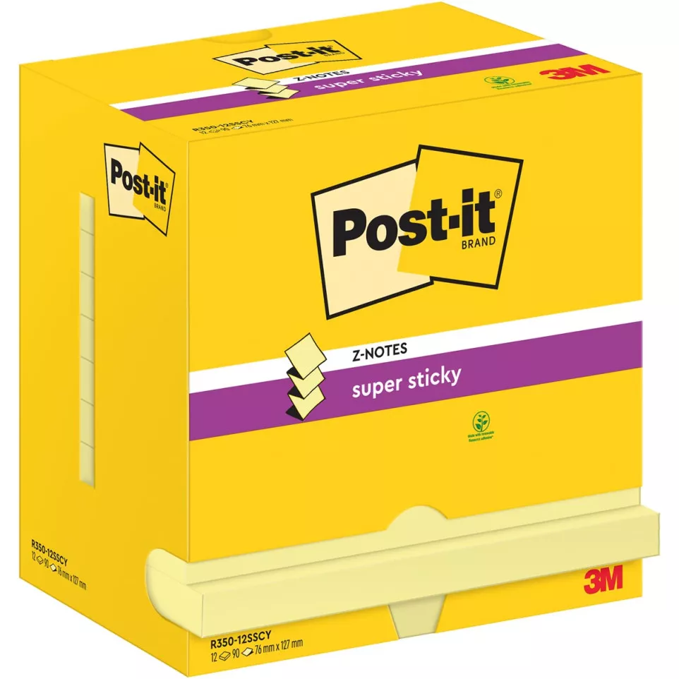 Post-It Super Sticky Z-Notes, 90...