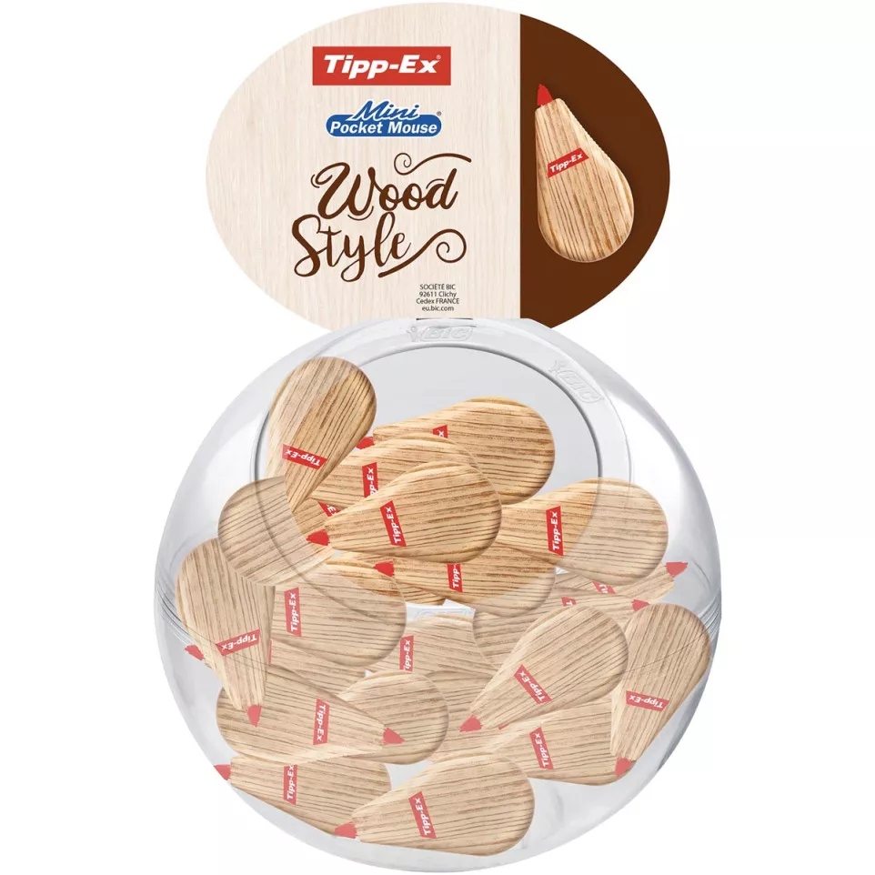 Tipp-Ex Mini Pocket Mouse Wood Style,...