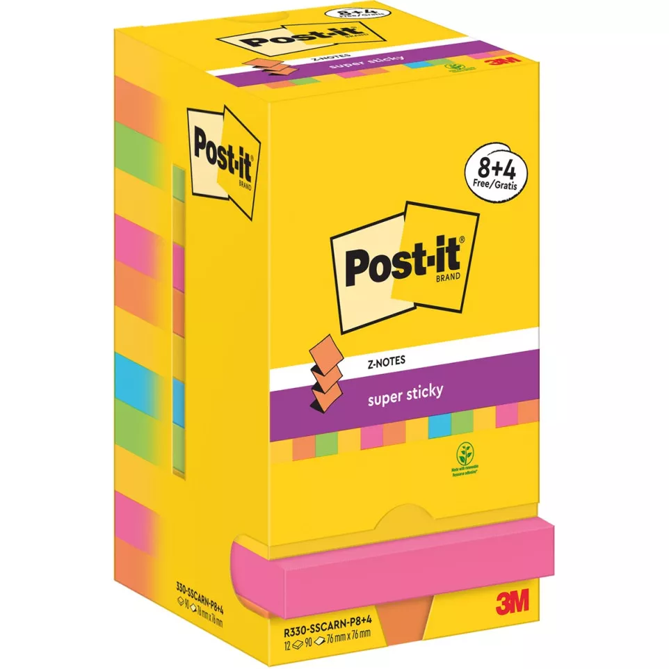 Post-It Super Sticky Z-Notes...