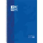 Oxford School Classic Spiral Notebook A4 Plus 160 Pages 5mm Grid Dark Blue