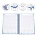 Oxford School Classic Europeanbook spiraalblok, ft A4+, 160 bladzijden, geruit 5 mm, donkerblauw