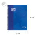 Oxford School Classic Spiral Notebook A4 Plus 160 Pages 5mm Grid Dark Blue