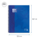Oxford School Classic Spiral Notebook A4 Plus 160 Pages 5mm Grid Dark Blue