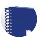 Oxford School Classic Spiral Notebook A4 Plus 160 Pages 5mm Grid Dark Blue