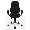 Topstar bureaustoel Support SY, zwart, basis uit chroom