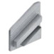 Tri-Line Mini Left Closed PVC End Cap Grey / pc