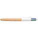 BIC 4 Colours Wood Style Ballpoint Pen Medium Tip Classic Ink Colors