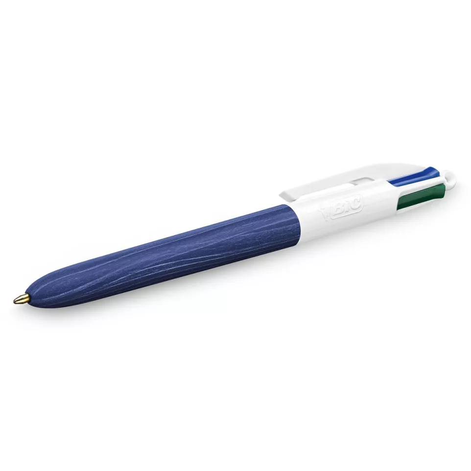 BIC 4 Colours Wood Style Ballpoint...