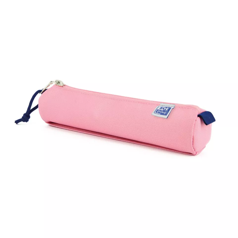 Oxford Round Pencil Case, Pink