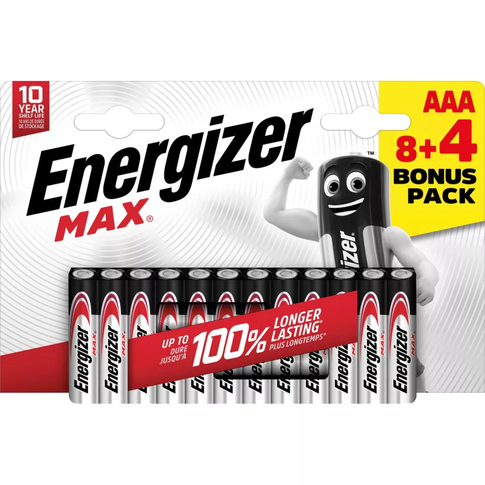 Energizer piles Max AAA/LR03/E92,...