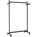 MAUL Samba Mobile Coat Rack with 8 Hooks Black RAL9004 Size 115 x 173 x 51 cm Max 40 kg