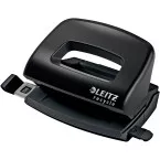 Leitz NeXXt Recycle Mini 2-Hole Punch, 10 Sheets, Black