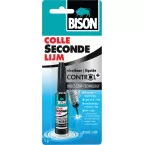 Bison Instant Control Liquid Superglue, 5g Tube, Blister Pack